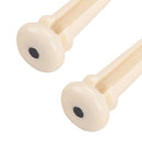 4pcs Acoustic Bass Guitar Bridge Pins Saddle for Bass Guitar Replacement