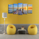 5PC Modern Canvas Print Wall Art Painting Deco Sunset Scenery Picture Gift S