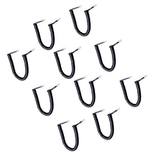 10Pack Telephone Phone Cable Lead RJ11 to RJ11 Plug Curley Connector 2m