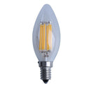 Dimmable E14 6W COB Edison Candle Flame Filament LED Light Bulb Lamp 110V