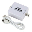 Mini HD VGA to BNC Video Converter Adapter Digital Switcher Box For HDTV Monit&M