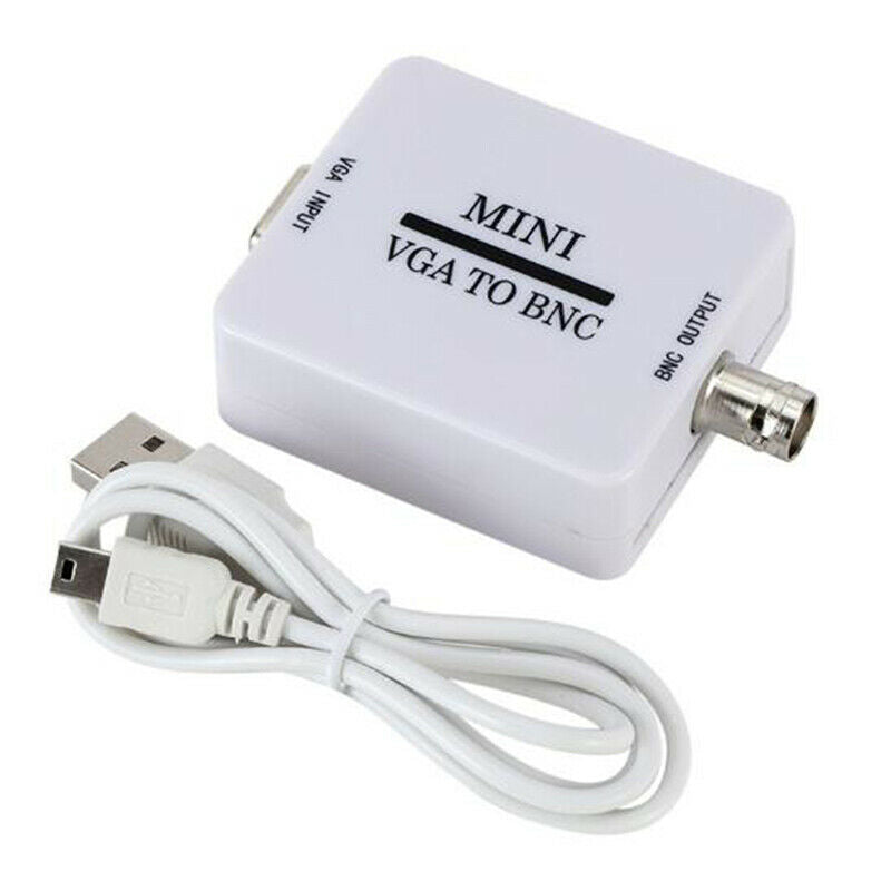 Mini HD VGA to BNC Video Converter Adapter Digital Switcher Box For HDTV Monit&M