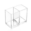 Clear Acrylic Makeup Brush Holder Pen Pencil Cup Holder Cosmetic Storage Ca
