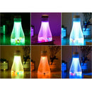 2-Piece USB Wishing Bottle Humidifier with Changing Night Light