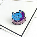 Creative Clothing Bags Alloy Badge Women Men Cute Phone Cat Brooch Jewelry