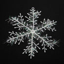3pcs Christmas White Snowflake Windows Party Xmas Trees Hanging Decor (15cm