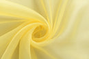 Light Yellow Eyelet Telylene Window Treatment Curtain Drape Valance 1x2.1M