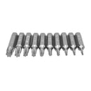 10pcs CR-V Torx Bits Set T3 T4 T5 T6 T7 T8 T9 T10 T15 T20 Mobile Repair Bit Kit
