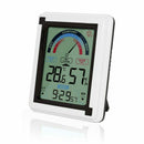 Electronic Weather Clock Temperature Humidity Meter Indicator Thermometer L