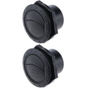 70mm ABS Car RV ATV A/C Vent Air Outlet Rotating Interior Round Ceiling Parts x2