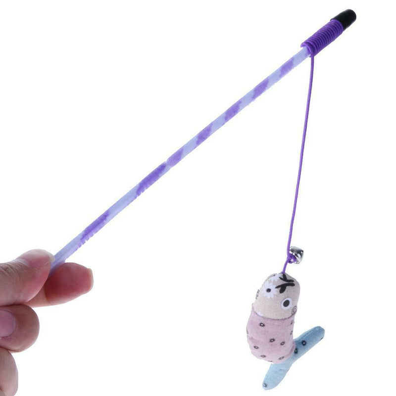 10pcs/Set Fish Bell Ball Cat Rod Stick Cat Catcher Teaser Interactive Toys