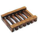 Wood Kitchen Bathroom Sponge Soap Dish Plate Box Holder Container Shelf,Siz