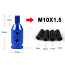 Aluminum Shift Knob Adapter for  Mini Non Threaded Shifters 10x1.5mm Blue