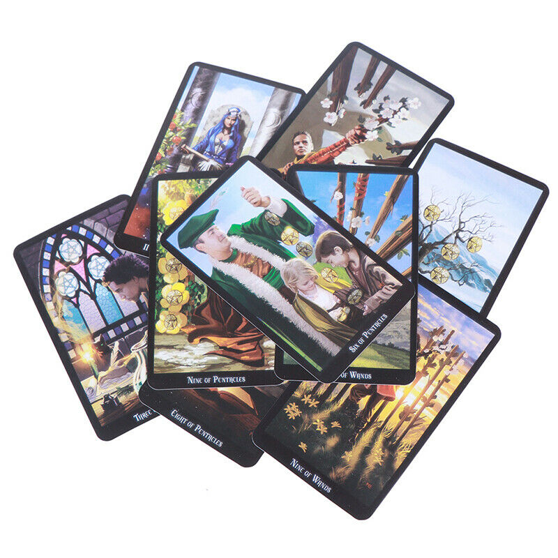 78 Cards Witch Tarot Deck Future Fate Indicator Forecasting Cards Gift TableGa3C