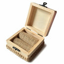 Wedding Ring Box Wooden Printed I DO Wedding Ring Bearer Rustic Ring Holder V9B6