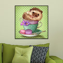5D DIY Full Drill Diamond Painting Dog Cup Cross Stitch Embroidery Mosaic
