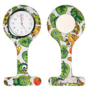 Retro Style Medical Silicone Tunic Nurses Quartz Watch Brooches Pin Watches