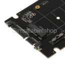 mSATA/M.2 2242/2260/2280(NGFF)to SATA III Convertor Adapter Card SSD Black