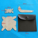 3Pcs/Set drill bits angle gauge dirll sharpener tools S/S inspection angle gage