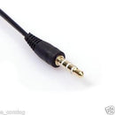 3.5mm AUX Audio Mic Splitter Cable Earphone Headphone Adapter Female to 2 Male