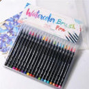 20Pcs Calligraphy Pen Soft Brush Marker Watercolor Pen Cartoon Sketch Drawing