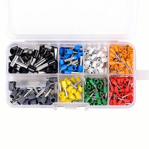 400 Wire Copper Crimp Connector Insulated Cord Pin End Terminal Kit AWG 22 to 10