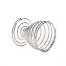 Metal Egg Cup Set Spiral Kitchen Breakfast Hard Boiled Spring Holder Egg Cup fp