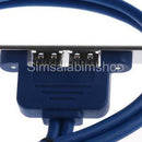 2Port USB3.0 Female to PC Motherboard 20pin Flat Cable 1.5ft with PCI Bracke