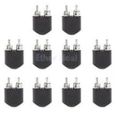 10xDual 2-RCA Male to 3.5mm Female Stereo Audio Converter Adapter RCA