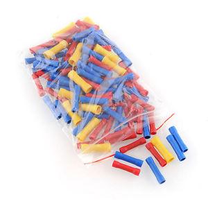 100Pcs Assorted Insulated Electrical Wire Cable Terminal Crimp Connector Set Kit