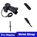 Adjustable Camera Wrist Strap Braided Paracord Strong Weave Lanyard DSLR Black