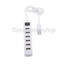 2x 7-Port USB 2.0 Multi Charger Hub +High Speed Adapter ON/OFF Switch Laptop