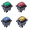 4pcs 6 Pin Rocker Push Button Switch Circuit Breaker Universal