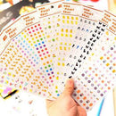 2 Sheets Colorful Animal Stickers Lovely Craft Scrapbook Card DIY Gift for KidsP
