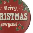 Retro Round Tin Sign Poster Plaque Bar Pub Club Cafe Wall Merry CHRISTMAS