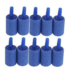 10x/Set Cylinder Aquarium Bubble Air Stone Fish Tank Aeration Aerator Diffuser