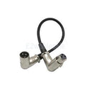 2x Microphone Lead Mic Cable XLR Right Angle Male to Female Extension Cable