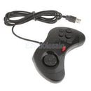 6Button USB Game Pad Controller Joypad Joystick for SEGA Genesis MD2 SR BLK