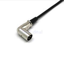 1ft Premium XLR Male to Female Right-Angle Microphone Audio Extension Cable