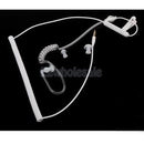 3.5mm Anti-radiation Air Tube Stereo Single Curly Earphone Headset With Mic