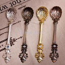 10pcs Retro Shape Handle Coffee Spoon Tea Dessert Soup Condiment Scoop