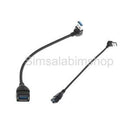 Up 90+Down 90Angle USB 3.0 Male to Female Data Sync Extension Cable