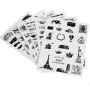 6pcs/lot Diary Decoration Scrapbooking Transparent Stationery Planner Stickers S