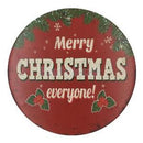 Retro Round Tin Sign Poster Plaque Bar Pub Club Cafe Wall Merry CHRISTMAS