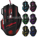 5500DPI USB Wired Gaming Mouse 7Buttons Opitical Ergonomics Laptop PC Mice