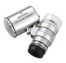 Mini 60X Pocket Microscope Hydroponic Garden Plant Bud Pest Magnifier LED Light