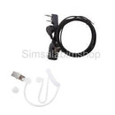 Air Tube Earphone Clipon Earpiece Microphone Headset for Walkie Talkie Radio