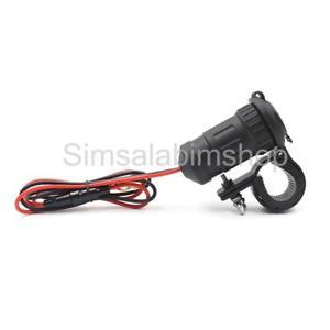 12-24V Waterproof Motorcycle Cigarette Lighter Power Port Plug Outlet Socket