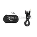 Portable Case &1.2m/3.9ft USB Charging Cable For SONY PSP 1000/2000/3000