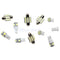 11x White LED Light T10 & 31mm Dome Door & Tag Lamp For Interior Package Kit